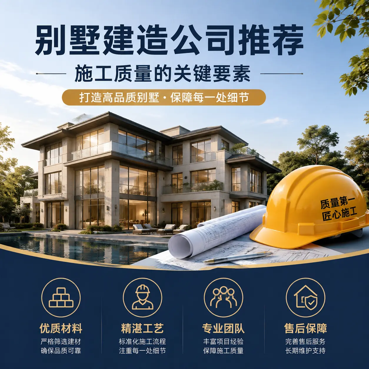 别墅建造公司推荐: 观山湖 施工质量的关键要素