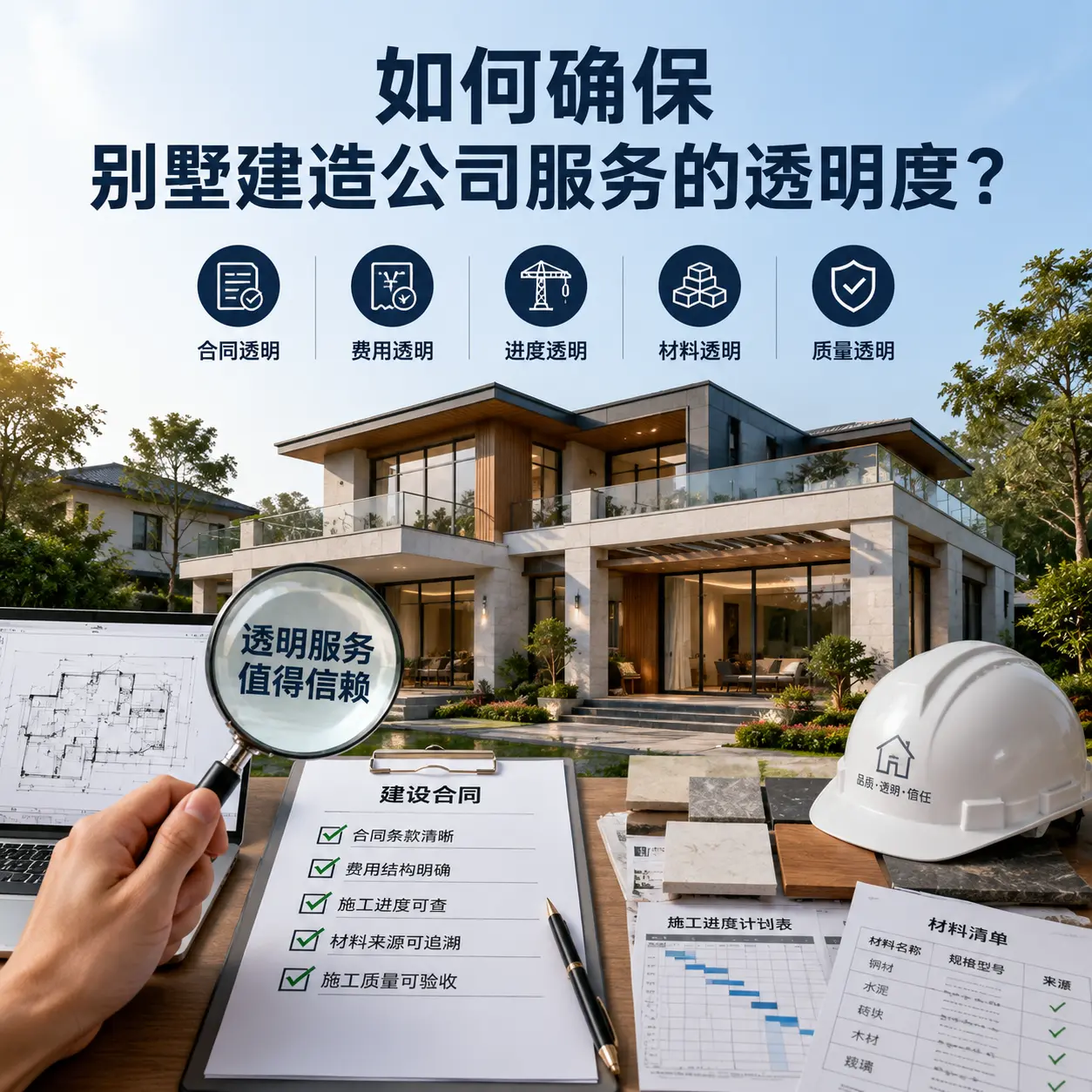 在 观山湖 如何确保别墅建造公司服务的透明度?