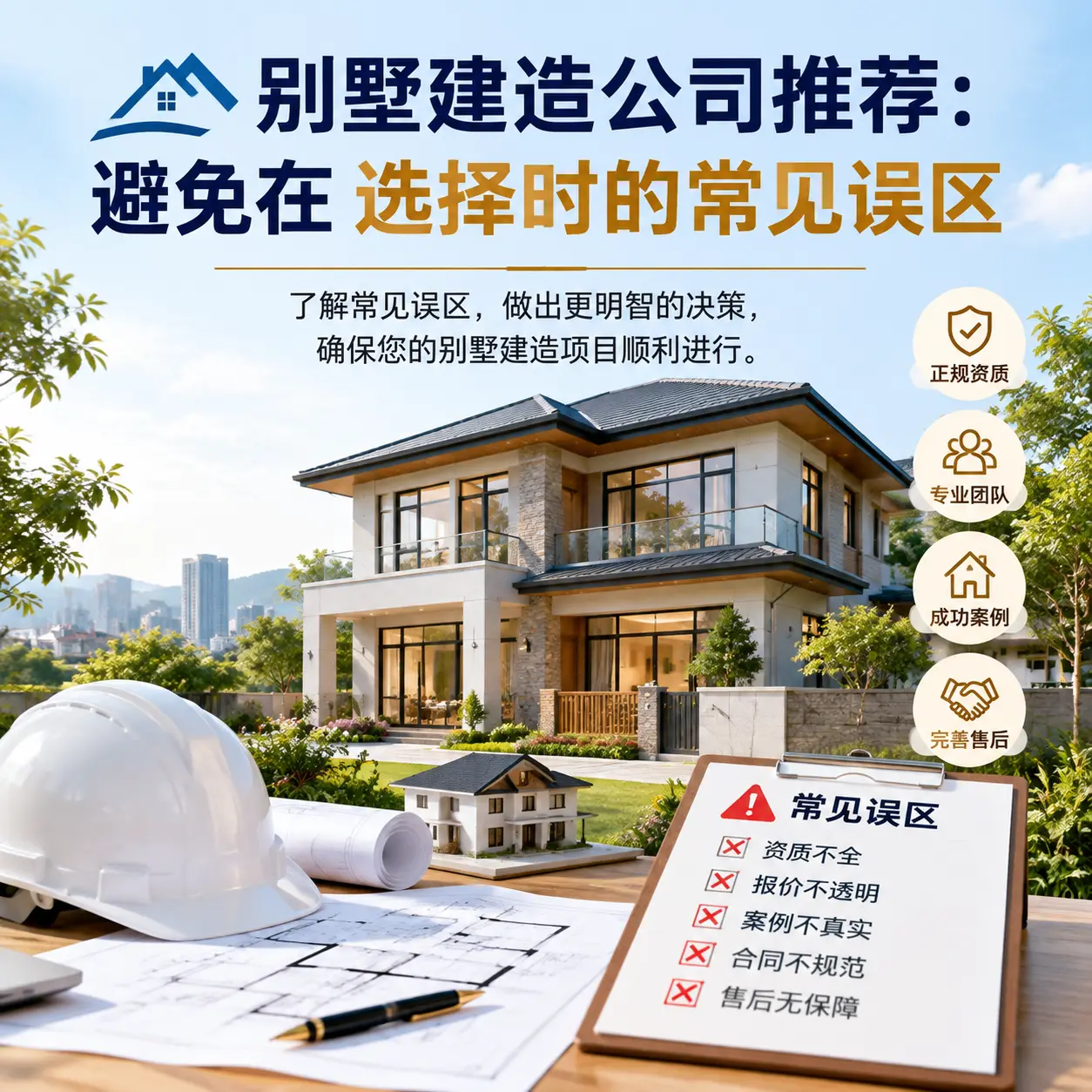 别墅建造公司推荐:避免在 观山湖 选择时的常见误区