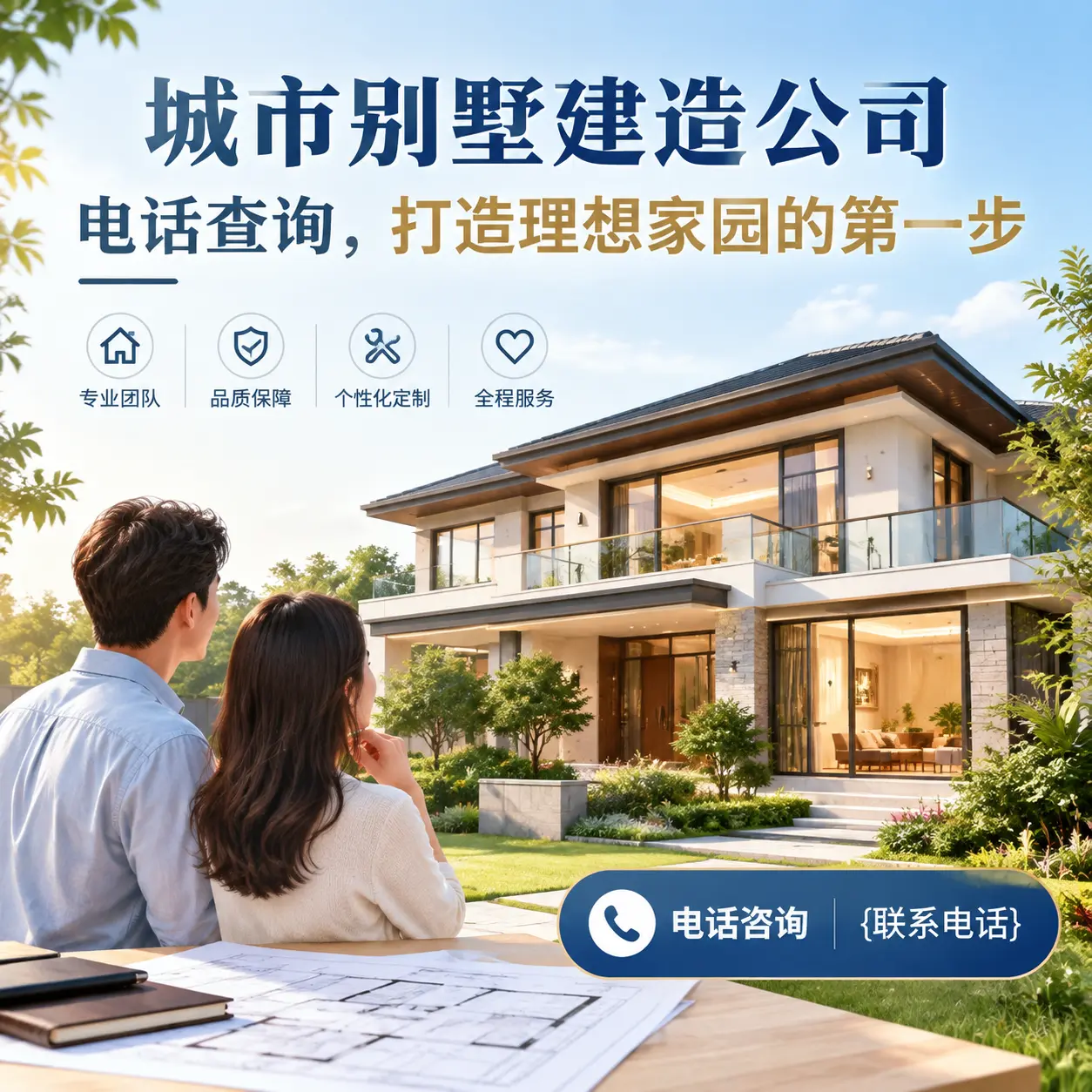 观山湖别墅建造公司电话查询,打造理想家园的第一步