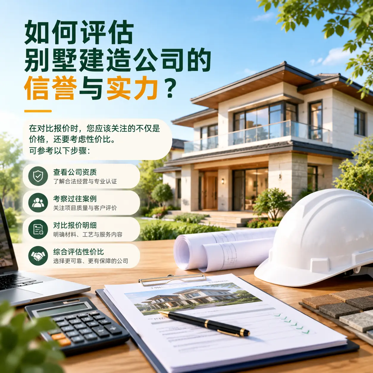 如何评估 观山湖 别墅建造公司的信誉与实力?