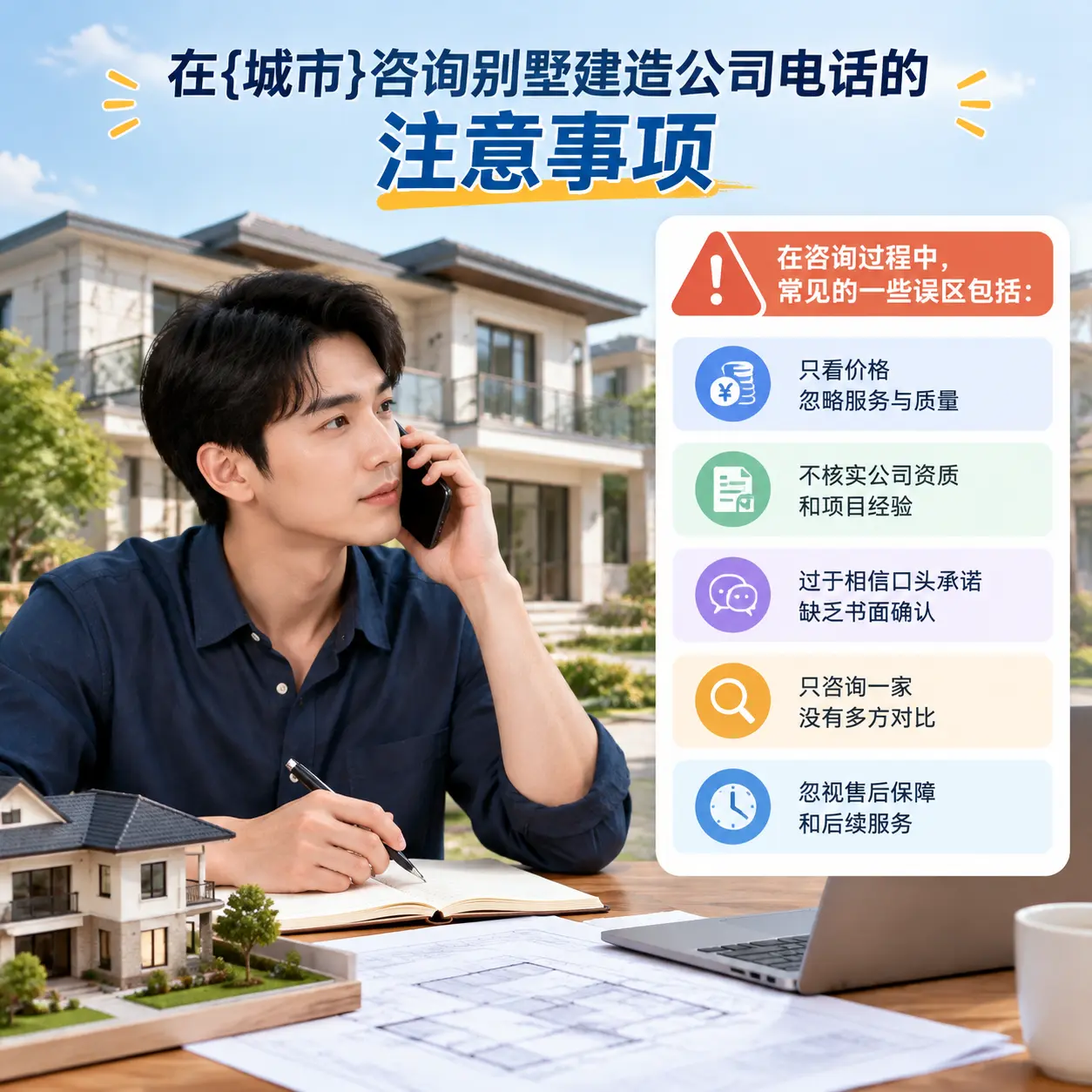 在观山湖咨询别墅建造公司电话的注意事项