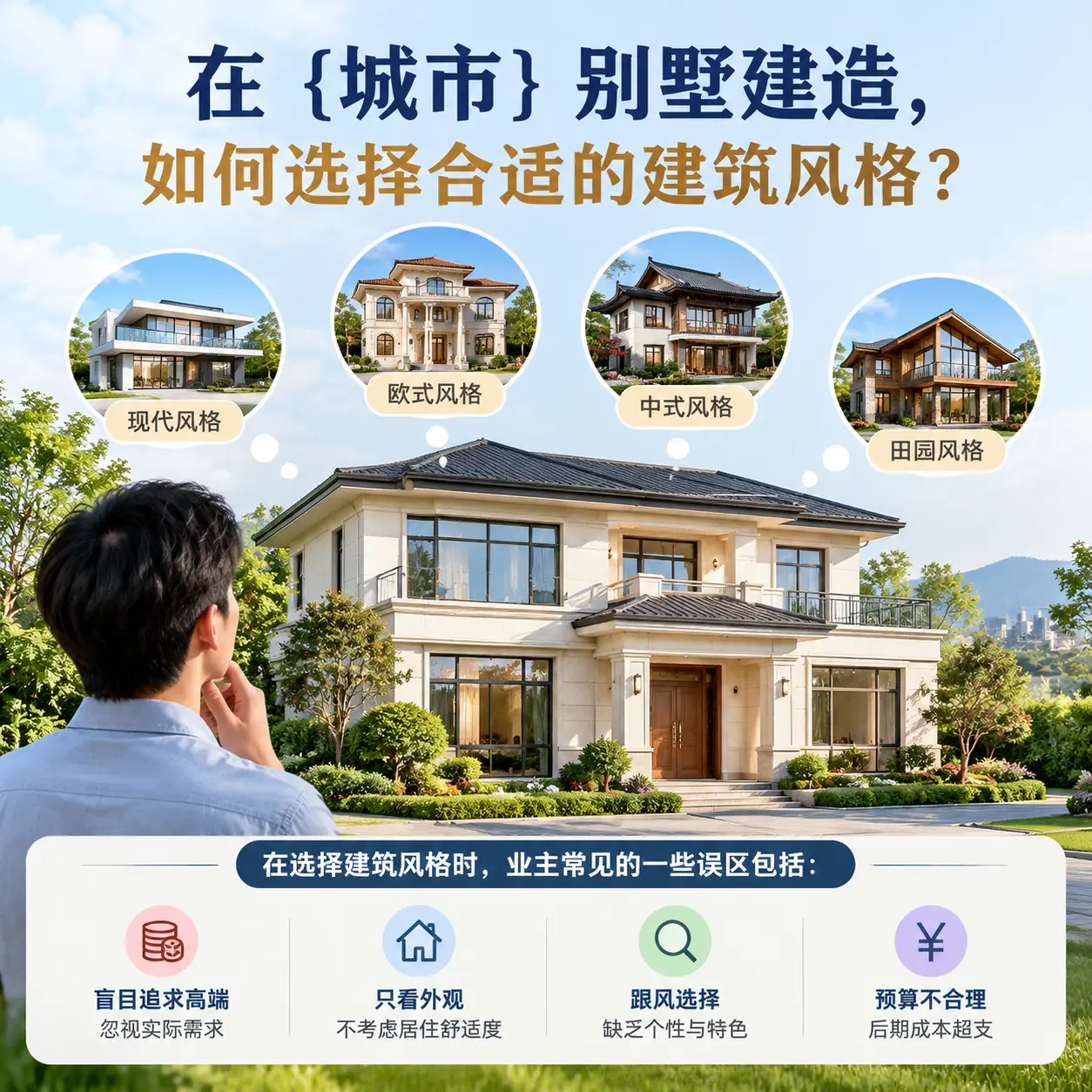 在 观山湖 别墅建造,如何选择合适的建筑风格?